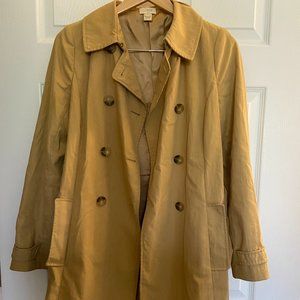 J.Crew Factory Tan Trench Coat Jacket
